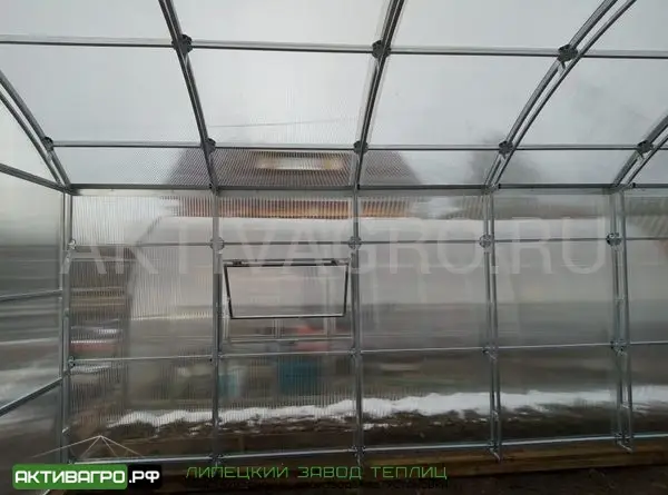 Теплица Ударница Благодатная, ширина 4/5 м, труба 40х20 + 20х20 Теплица Ударница Благодатная, ширина 4/5 м, труба 40х20 + 20х20