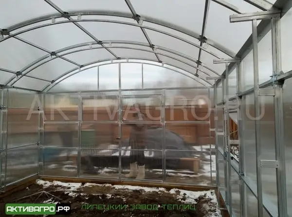 Теплица Ударница Благодатная, ширина 4/5 м, труба 40х20 + 20х20 Теплица Ударница Благодатная, ширина 4/5 м, труба 40х20 + 20х20