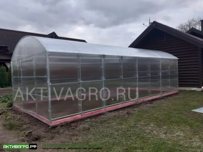 Теплица Ударница Благодатная, ширина 4/5 м, труба 40х20 + 20х20 Теплица Ударница Благодатная, ширина 4/5 м, труба 40х20 + 20х20